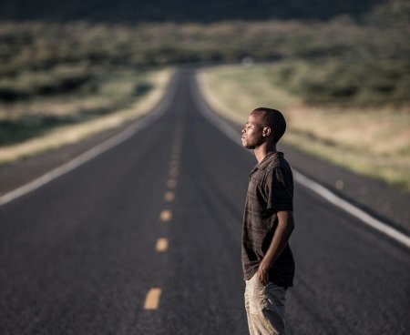 man, road, african